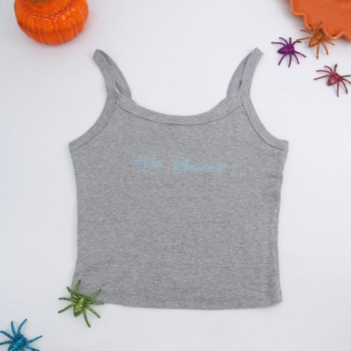 Custom Family Name Set Tank Joggers - Personalized Embroidered EST Date - Perfect Wedding Anniversary Gift