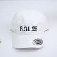 Custom Mrs. Embroidered Cap - Personalized Newlywed Bridal Accessory - Wedding Gift EST Date