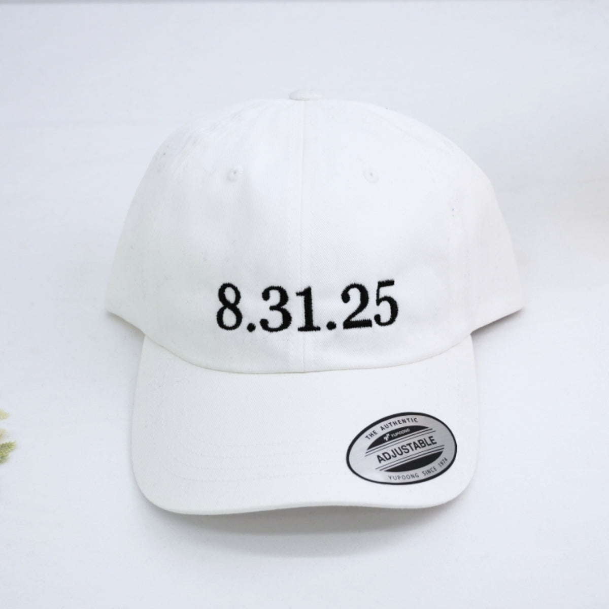 Custom Mrs. Embroidered Cap - Personalized Newlywed Bridal Accessory - Wedding Gift EST Date