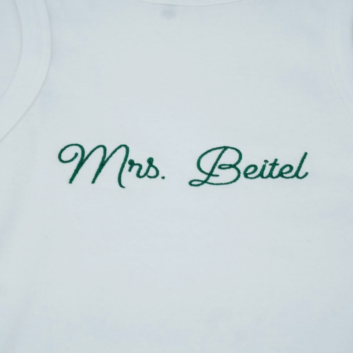 Custom Mrs Set Tank Joggers - Personalized Embroidered Wife Loungewear - Perfect Honeymoon Anniversary Gift