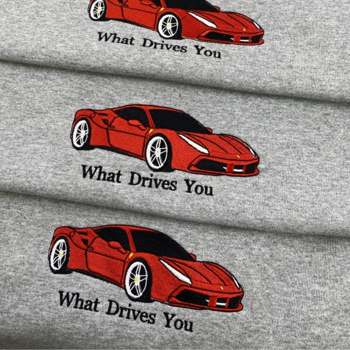 Custom Car Embroidered Sweatshirts with Personalized Text - Vehicle Portrait & Handwriting Hoodies - Perfect Car Lover Gift