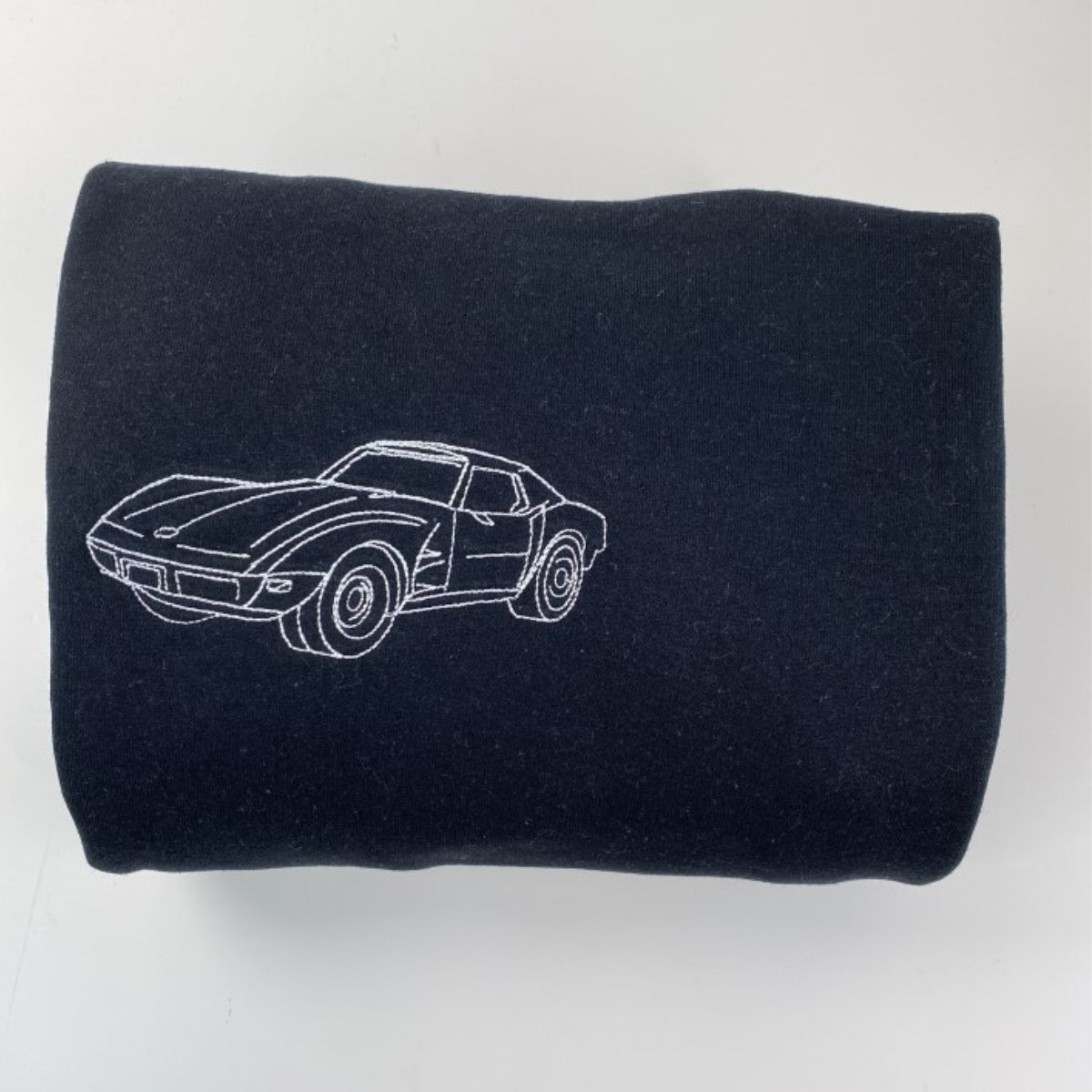 Custom Car Line Art Embroidered Sweatshirts - Minimalist Vehicle Portrait Hoodies - Modern Car Enthusiast Gift