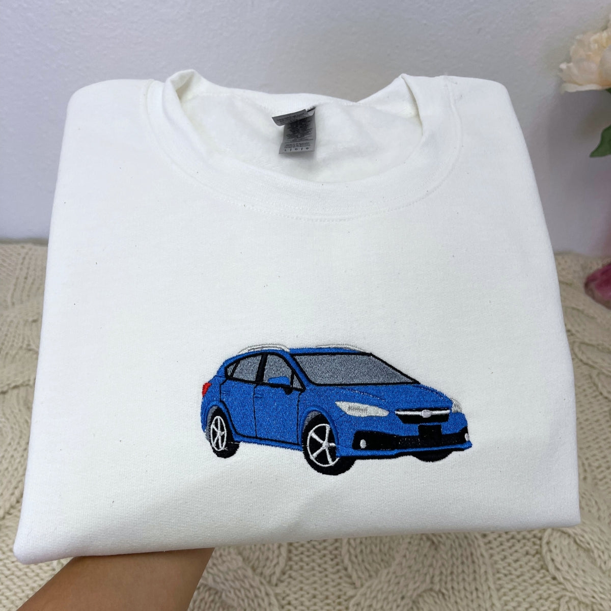 Custom Car Portrait Hoodies - Automotive Embroidered Sweatshirts - Perfect Car Enthusiast Gift