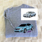 Custom Car Portrait Hoodies with Text - Personalized Vehicle Embroidered Sweatshirts