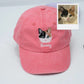 Custom Cat Face Embroidered Cap - Pet Parent Personalized Cat Name Accessory - Cat Mom Dad Gift