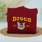Custom Cat Portrait Varsity Hoodies - Pet Name Embroidered Sweatshirts - Personalized Cat Lover Gift