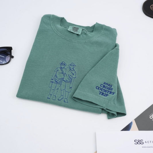 Custom Couple Photo Hoodies - Outline Style Personalized Embroidered Sweatshirts Gift