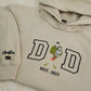 Custom Dad Hoodies - Active Father Child Embroidered Sweatshirts - Perfect Father's Day Gift