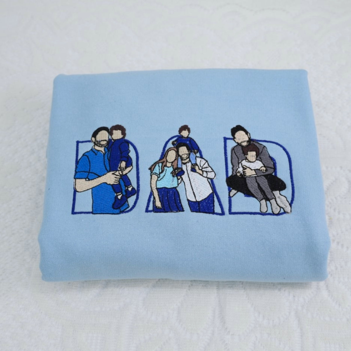 Custom Dad Hoodies - Family Bonding Embroidered Sweatshirts with Initials - Perfect Personalized Father Gift