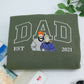 Custom Dad Hoodies - New Father Embroidered Sweatshirts - Perfect Father's Day Gift