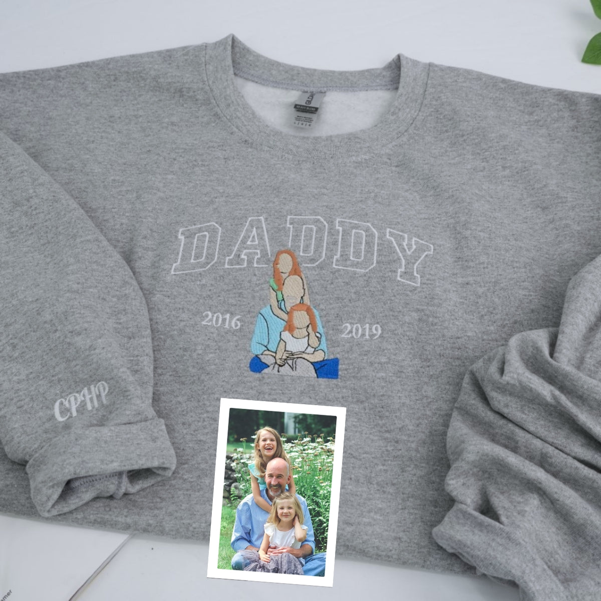 Custom Daddy Hoodies - Multi Child Family Embroidered Sweatshirts - Perfect Father Gift with Kids Names