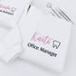 Custom Dental Office Manager Quarter-Zip - Personalized Dental Staff Embroidered Sweatshirt