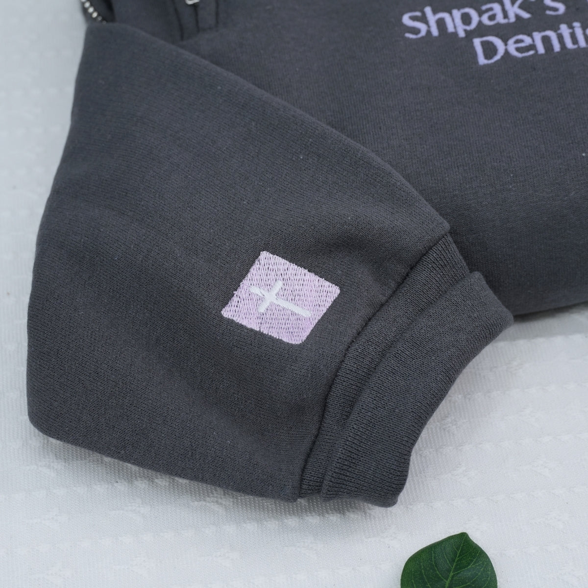 Custom Dental Practice Quarter-Zip - Dentist Office Embroidered Sweatshirt - Corporate Branding