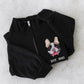 Custom Dog Portrait Quarter Zip with EST Date - Pet Adoption Embroidered - Gotcha Day Memorial Gift