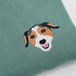 Custom Dog Portrait Sweatshirts - Dog Face Embroidered Hoodies - Personalized Pet Gift for Dog Lovers -Unique Dog Mom Dad Apparel
