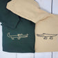 Custom Embroidered Crocodile Love Matching Hoodies for Couples