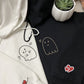 Custom Embroidered Cute Ghost Matching Hoodies for Couples
