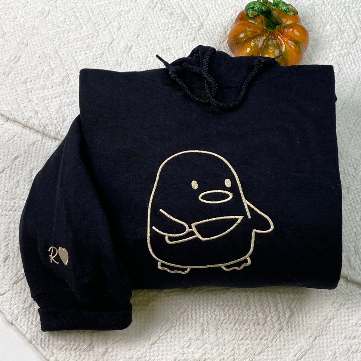 Custom Embroidered Duck Duck Goose Matching Hoodies for Couples