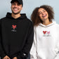 Custom Embroidered I Love You More Matching Hoodies for Couples