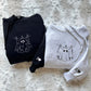 Custom Embroidered Laundry Ghosts Matching Hoodies for Couples
