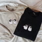 Custom Embroidered Penguin Love Matching Hoodies for Couples