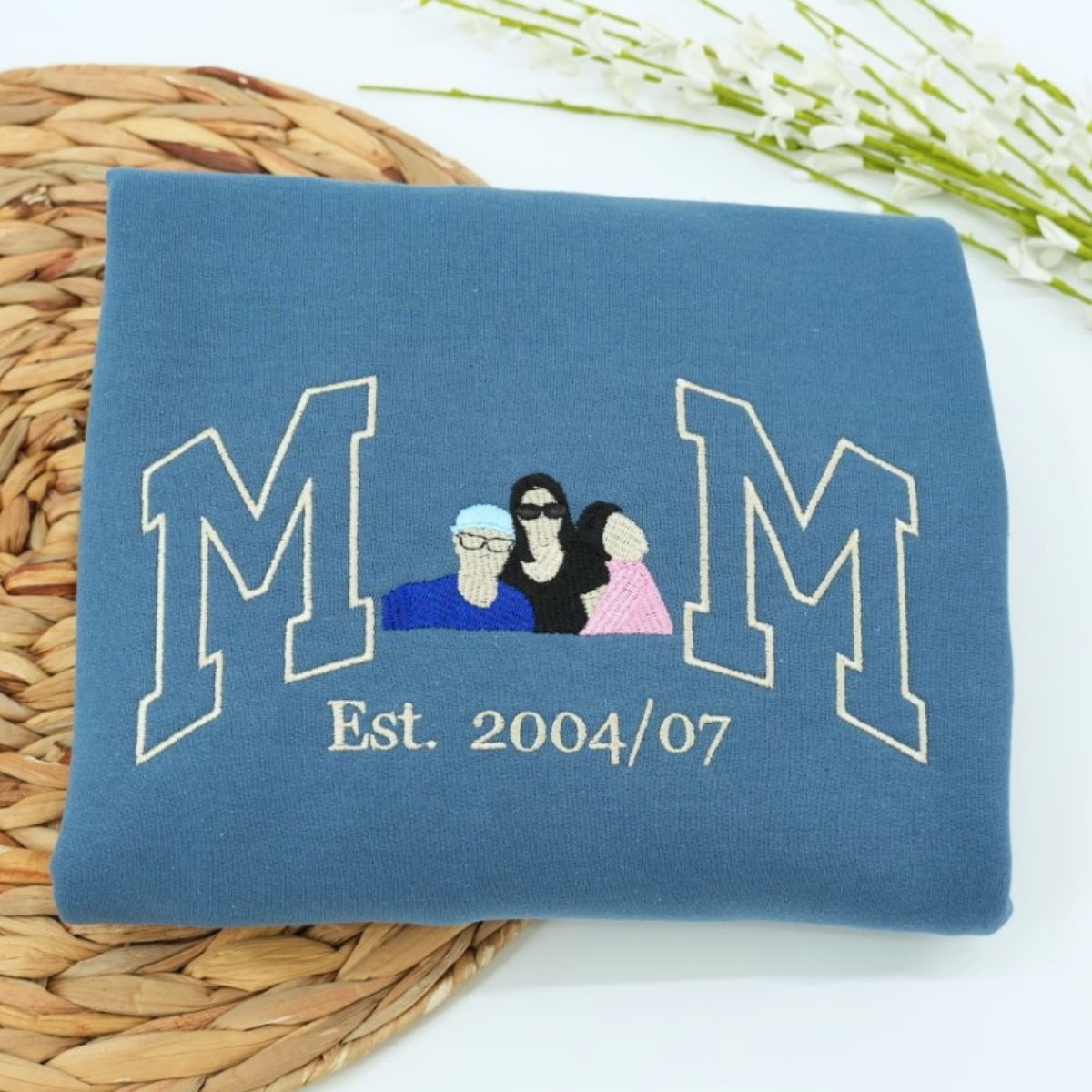 Custom Mama Hoodies - Multi Child Family Embroidered Sweatshirts - Perfect Mother Gift with Kids Names