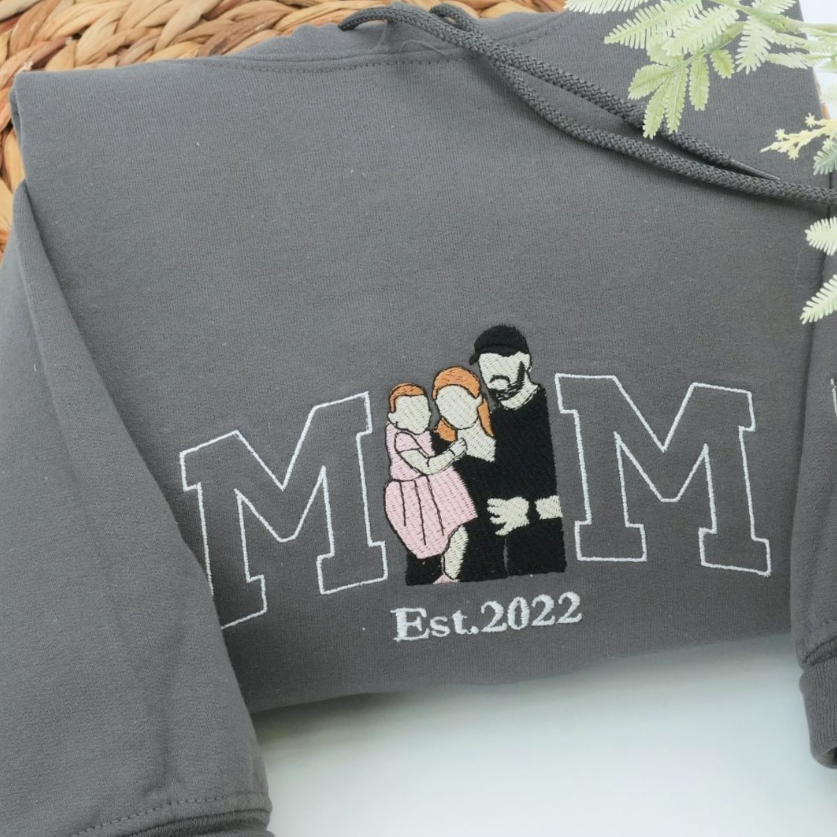 Custom Mama Hoodies - Multi Child Family Embroidered Sweatshirts - Perfect Mother Gift with Kids Names