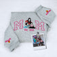 Custom Mom Hoodies - Family Portrait Embroidered Sweatshirts - Perfect New Mom Gift Est Year