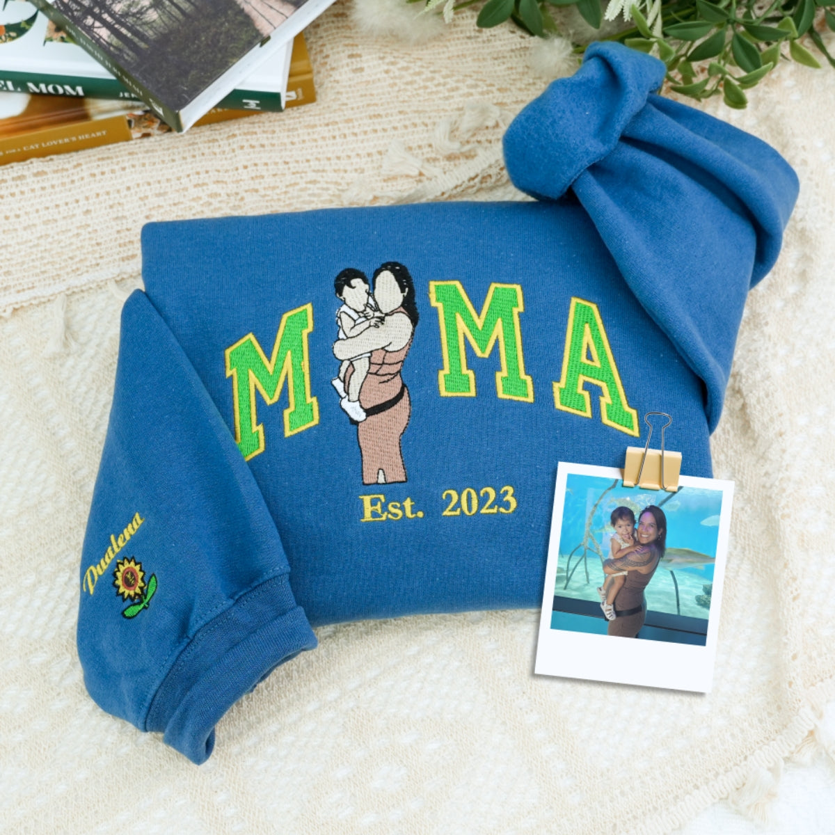 Custom Mom Hoodies - Multi Child Family Embroidered Sweatshirts - Perfect New Mother Gift with Kids Names