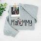 Custom Photo Mommy Hoodies - Family Photo Script Embroidered Sweatshirts - Perfect Mother Memory Gift