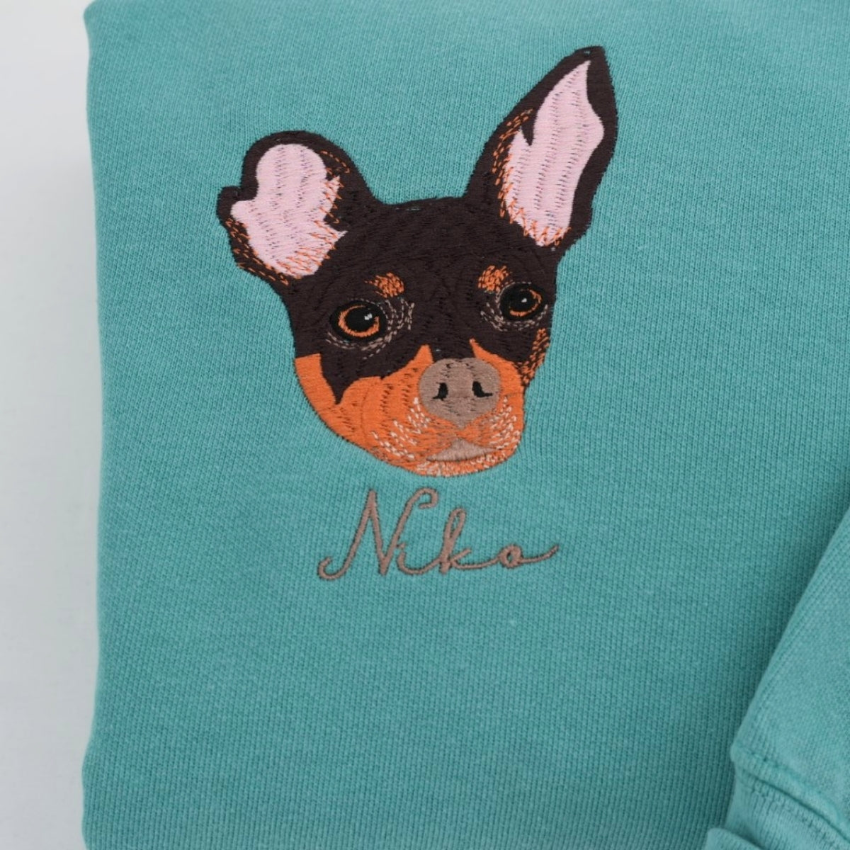 Custom Multi Pet Portrait Hoodies - Two Dog Embroidered Sweatshirts - Personalized Pet Names Gift - Perfect Dog Mom Dad Multi-Pet Family