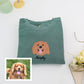Custom Multi Pet Portrait Hoodies - Two Dog Embroidered Sweatshirts - Personalized Pet Names Gift - Perfect Dog Mom Dad Multi-Pet Family