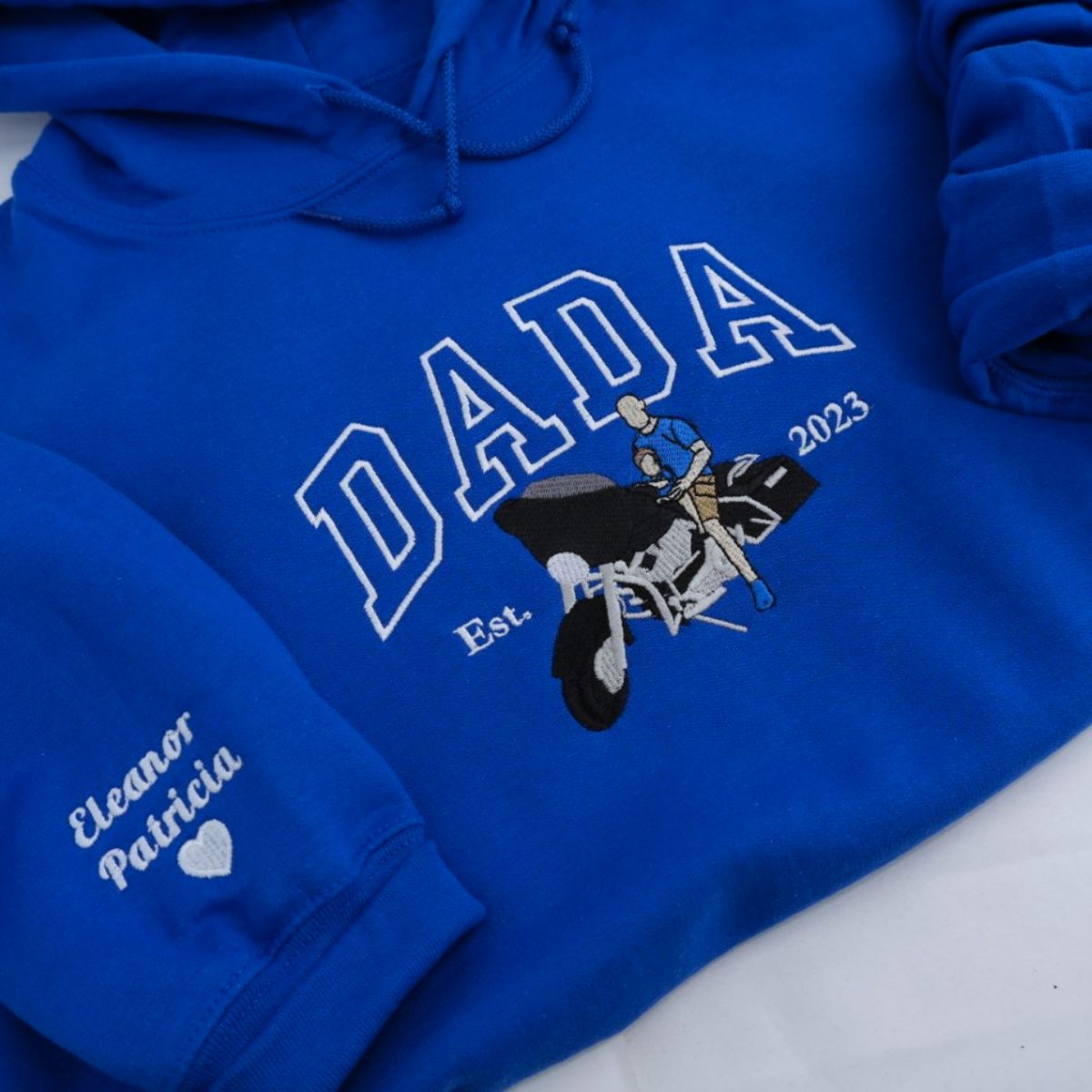 Custom Papa Hoodies - Personalized Grandpa Embroidered Sweatshirts - Perfect Father's Day Gift