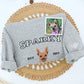 Custom Pet Name Sweatshirts - Dog Portrait Varsity Style Embroidered Sweaters - Dog Lover Gift