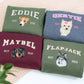 Custom Pet Name Sweatshirts - Dog Portrait Varsity Style Embroidered Sweaters - Dog Lover Gift