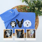 Custom Pet Portrait Hoodies - Dog Face Embroidered Sweatshirts - Personalized Pet Memorial Gift with Names