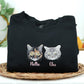 Custom Pet Portrait Hoodies with Name - Cat Face Embroidered Sweatshirts from Photo - Premium Cat Lover Gift