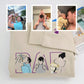 Custom Photo Dad Hoodies - Father Baby Bonding Embroidered Sweatshirts - Perfect New Dad Memory Gift