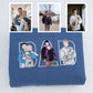 Custom Photo Dad Hoodies - Multiple Family Photos Embroidered Sweatshirts - Perfect Father's Day Memory Gift