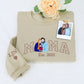 Custom Photo Mama Hoodies - Family Photo Embroidered Sweatshirts - New Mama Gift