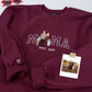 Custom Photo Mama Hoodies - Family Photo Embroidered Sweatshirts - Perfect New Mama Memory Gift