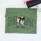 Custom Photo Mom Hoodies - Sibling Embroidered Sweatshirts - Perfect Mother Gift with Kids Names