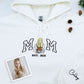 Custom Photo Mom Hoodies - Sibling Embroidered Sweatshirts - Perfect Mother Gift with Kids Names