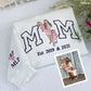 Custom Photo Mom Hoodies - Sibling Embroidered Sweatshirts - Perfect Mother Gift with Kids Names