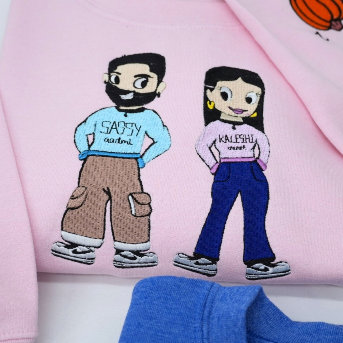 Custom Picture Couple Sweatshirts - Personalized Photo Portrait Matching Apparel - Perfect Couples Gift