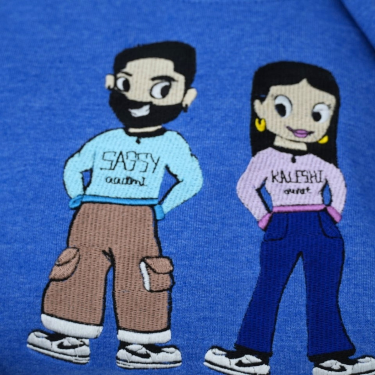 Custom Picture Couple Sweatshirts - Personalized Photo Portrait Matching Apparel - Perfect Couples Gift