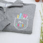 Custom Teacher Quarter Zip - Personalized School Supply Pocket Embroidered Sweatshirt - Perfect Teacher Gift
