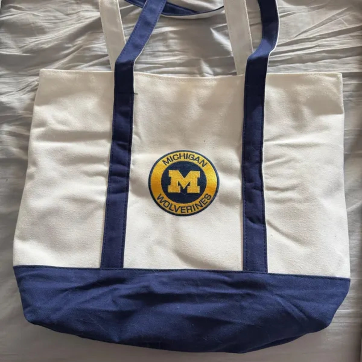 Custom University Tote Bag - Personalized College Embroidered Bag - School Spirit Gift