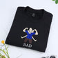 Dad Daughter Custom Hoodies - Father Child Embroidered Sweatshirts - Perfect Father's Day Gift