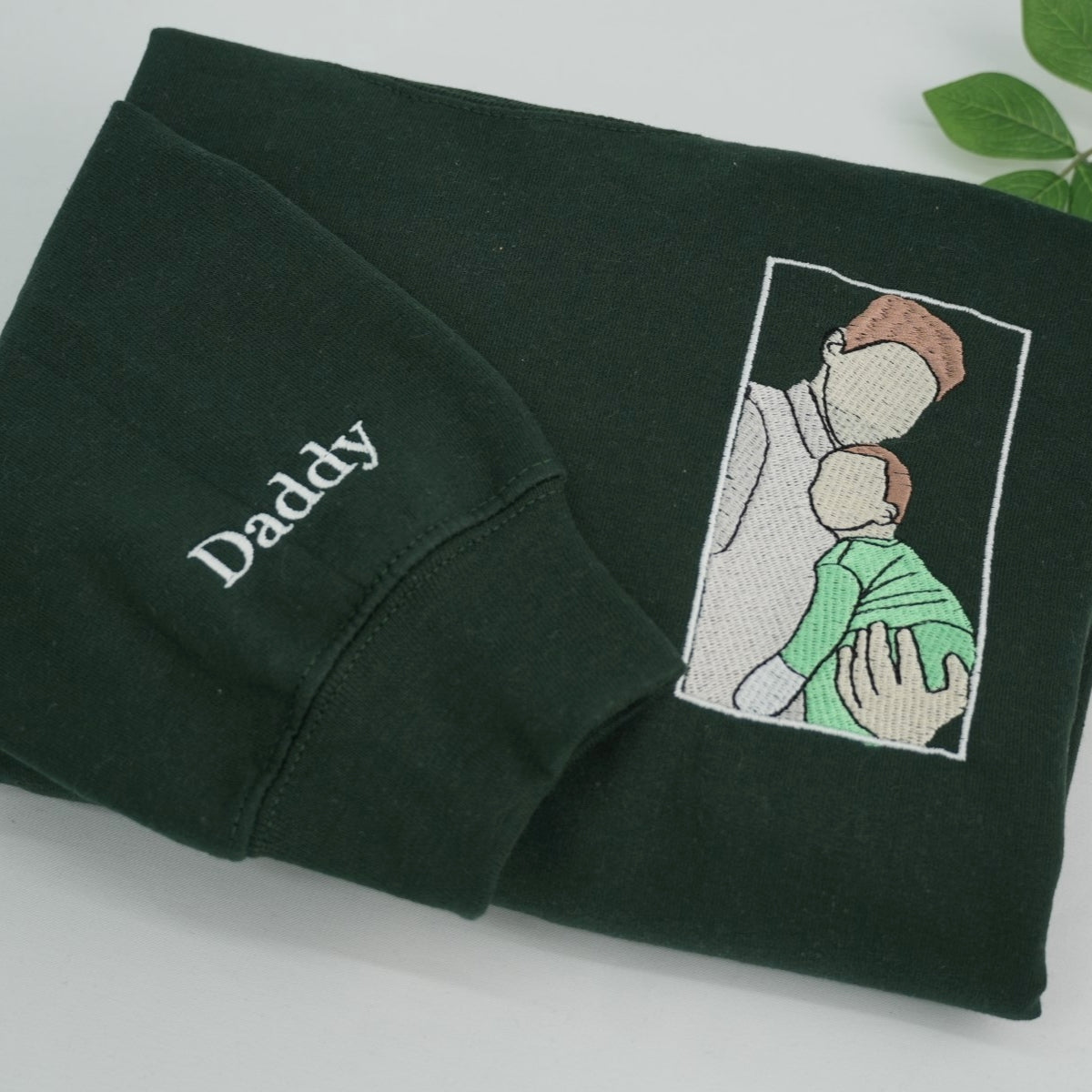 Dad Daughter Custom Hoodies - Girl Dad Embroidered Sweatshirts - Perfect Father's Day Gift From Daughter